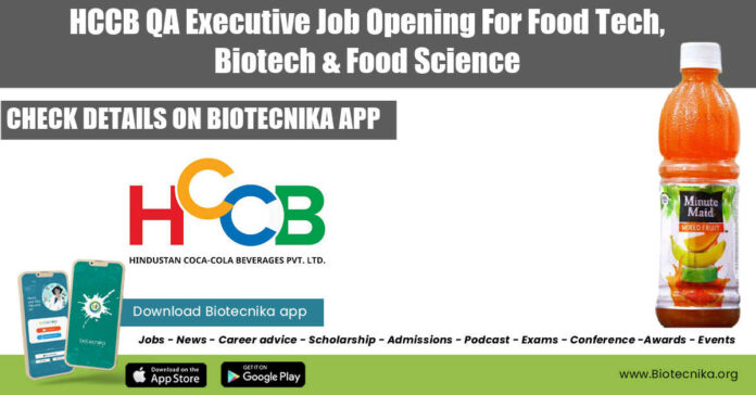 HCCB QA Executive Job