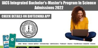 IACS Admissions 2022