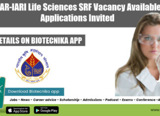 IARI Life Sciences SRF