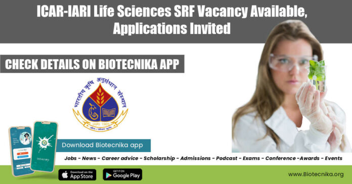 IARI Life Sciences SRF
