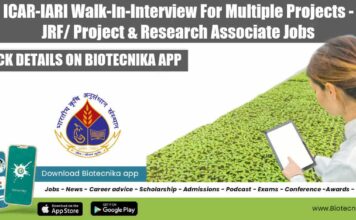 IARI Project Vacancies Latest 2022