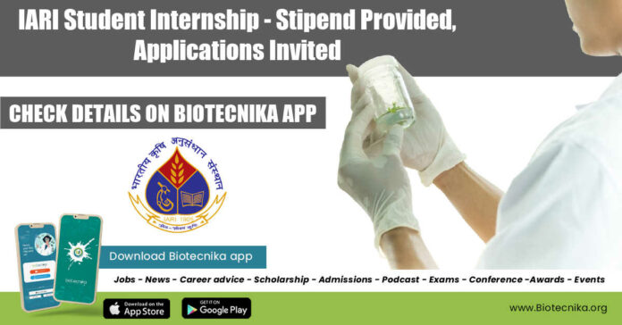 IARI Student Internship 2022