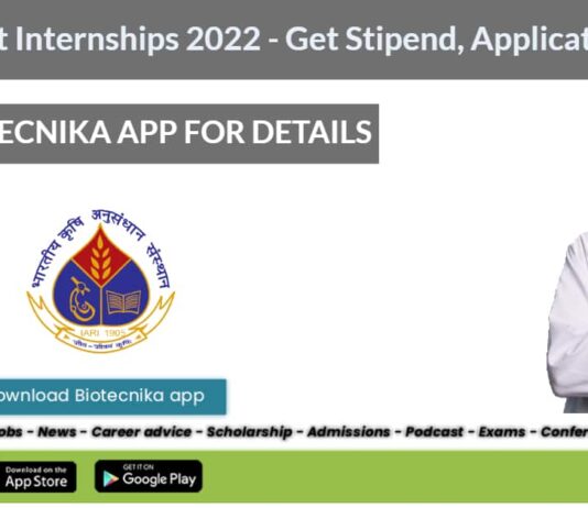 IARI Student Internships 2022