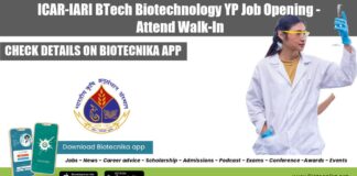 ICAR-IARI BTech Biotechnology