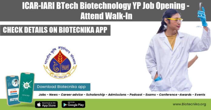 ICAR-IARI BTech Biotechnology