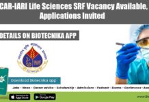 ICAR-IARI Walk-In-Interview For JRF Vacancy – Check Details ICAR-IARI JRF 2022