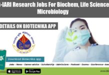 ICAR-IARI Research Jobs For Biochem, Life Sciences & Microbiology ICAR-IARI Research Jobs For