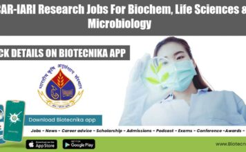 ICAR-IARI Research Jobs For