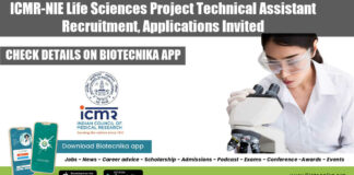 ICMR-NIE Project Life Sciences