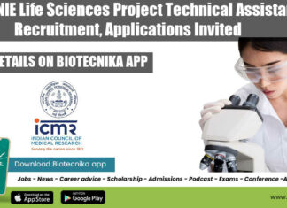 ICMR-NIE Project Life Sciences