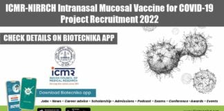 ICMR-NIRRCH SRF Opening Available