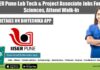 IISER Pune Lab Tech & Project Associate Jobs For Life Sciences, Attend Walk-In IISER Pune Lab Tech