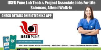 IISER Pune Lab Tech