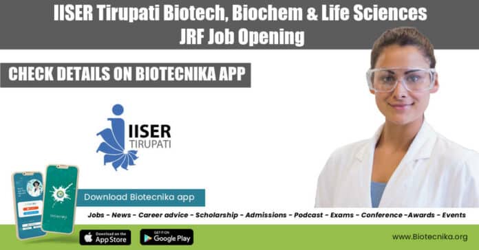 IISER Tirupati JRF Post
