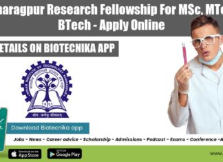IIT Kharagpur Research Fellowship