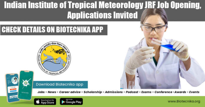 IITM JRF Jobs 2022