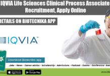 IQVIA Life Sciences Clinical Process Associate Recruitment, Apply Online IQVIA Life Sciences Clinical
