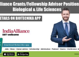 India Alliance Grants/Fellowship Advisor