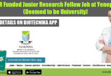 ICMR Funded Junior Research Fellow Job at Yenepoya (Deemed to be University) JRF Job at Yenepoya