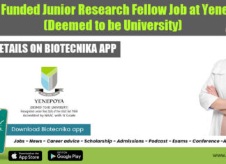 JRF Job at Yenepoya