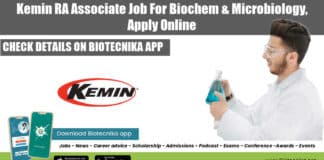 Kemin RA Associate Job
