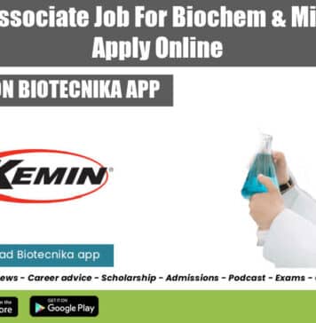 Kemin RA Associate Job