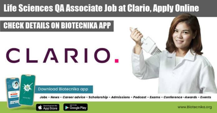 Life Sciences QA Associate