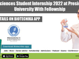 Life Sciences Student Internship