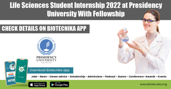 Life Sciences Student Internship