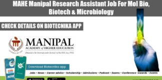 MAHE Manipal Research Project