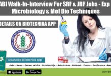NABI Walk-In-Interview For SRF & JRF Jobs – Exp In Microbiology & Mol Bio Techniques NABI Jobs 2022