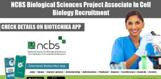 NCBS Biological Sciences Project