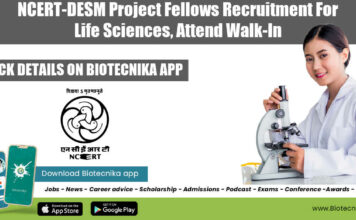NCERT-DESM Project Fellows Recruitment