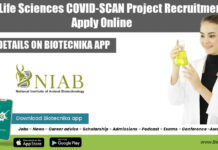 NIAB Life Sciences COVID-SCAN Project Recruitment, Apply Online NIAB Project Opening 2022