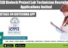 NICED Biotech Project Lab Technician Recruitment – Applications Invited NICED Biotech Project Lab