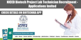 NICED Biotech Project Lab