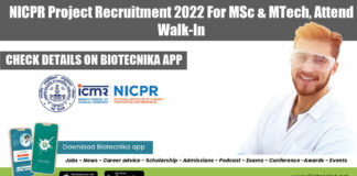 NICPR Project Recruitment 2022