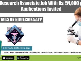 NIPER Research Associate Job