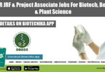 NIPGR JRF & Project
