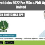 NIPGR Research Jobs 2022
