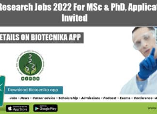 NIPGR Research Jobs 2022