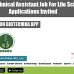 NIPGR Technical Assistant Job