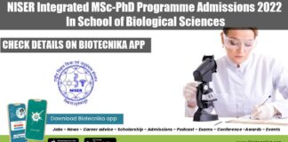 NISER Integrated MSc-PhD Programme