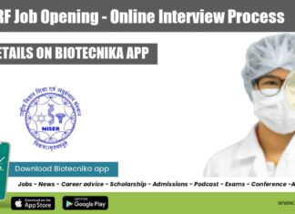 NISER JRF Job Opening