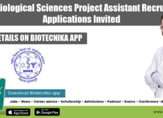 NISER Project Job Opening