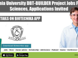 Osmania University Project Jobs