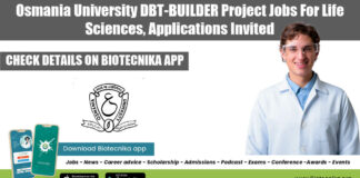 Osmania University Project Jobs