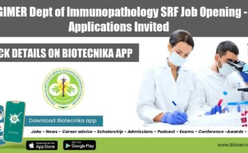 PGIMER Immunology Jobs