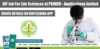 PGIMER JRF Vacancy Latest