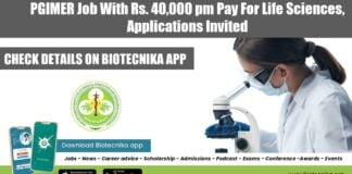 PGIMER Vacancy Latest